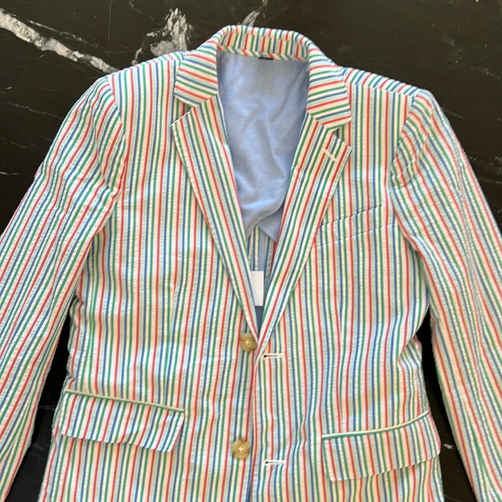 Boys Crewcuts Ludlow Seersucker Blazer